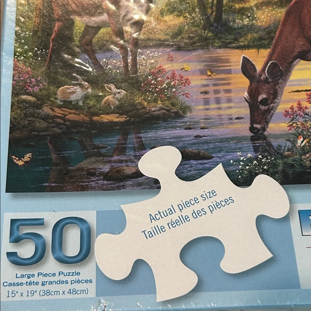 New Childs Jigsaw Puzzle Deer By A Stream Bits And Pieces Studio Coded Pieces
